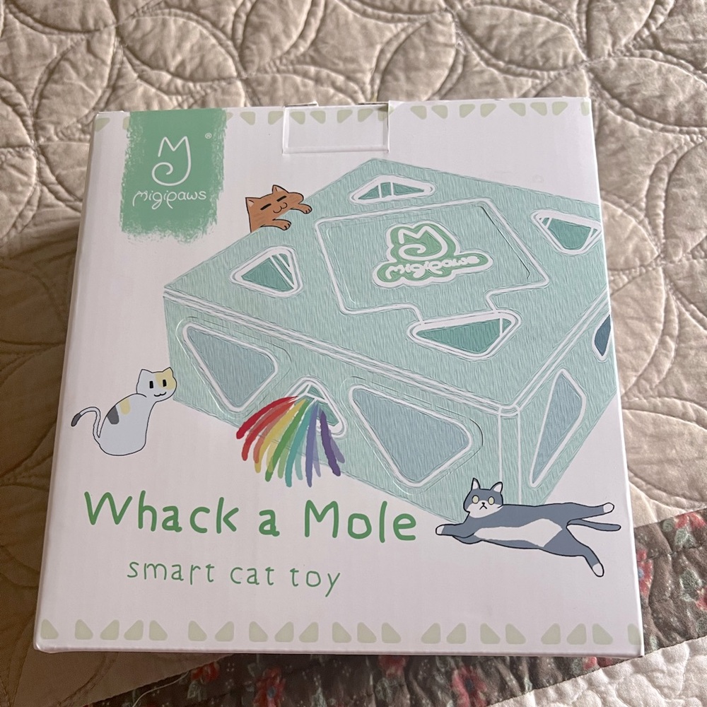 Whack a Mole cat toy.  New in box